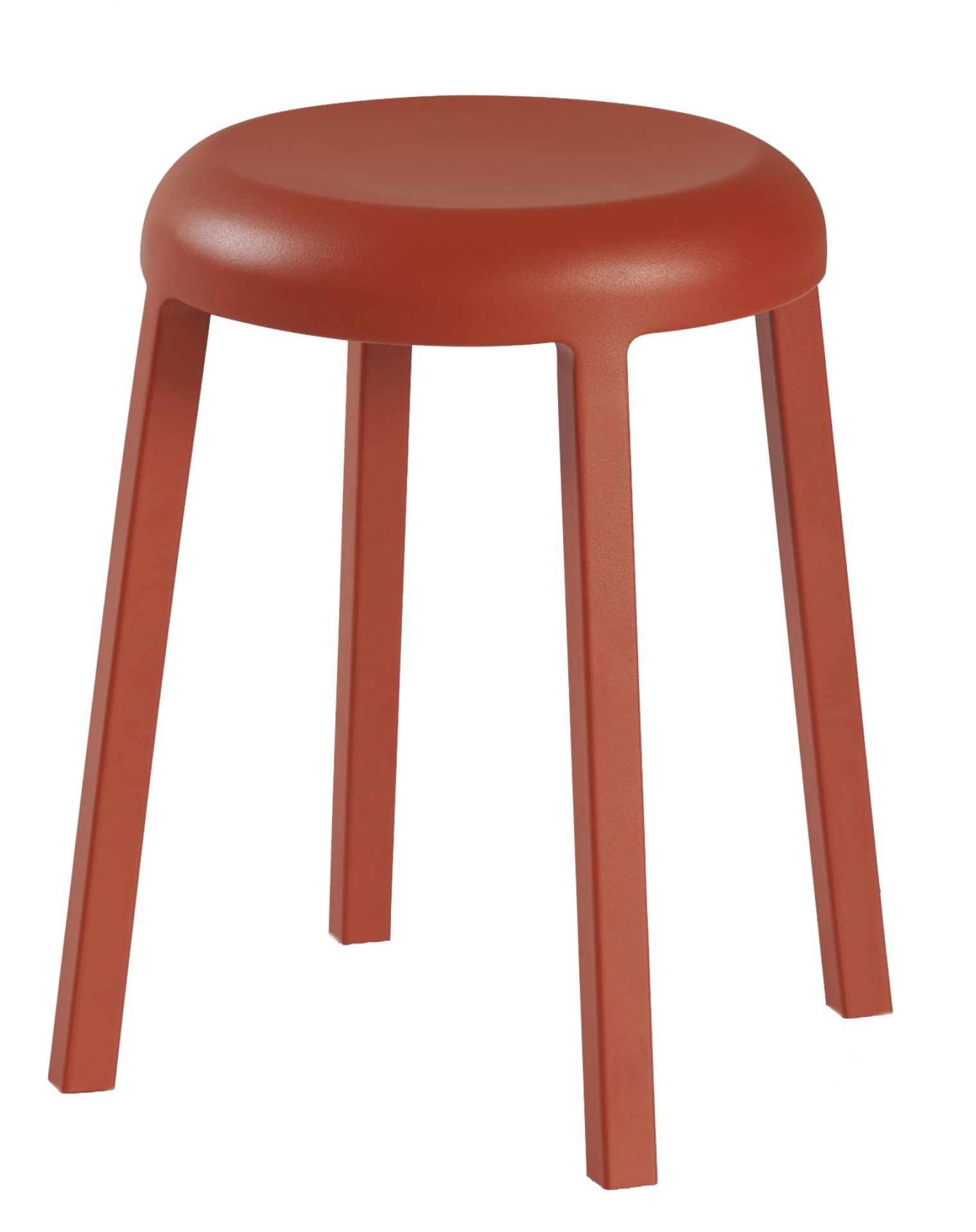 Za Stool Emeco | Aluminium Coral orange powder-coated